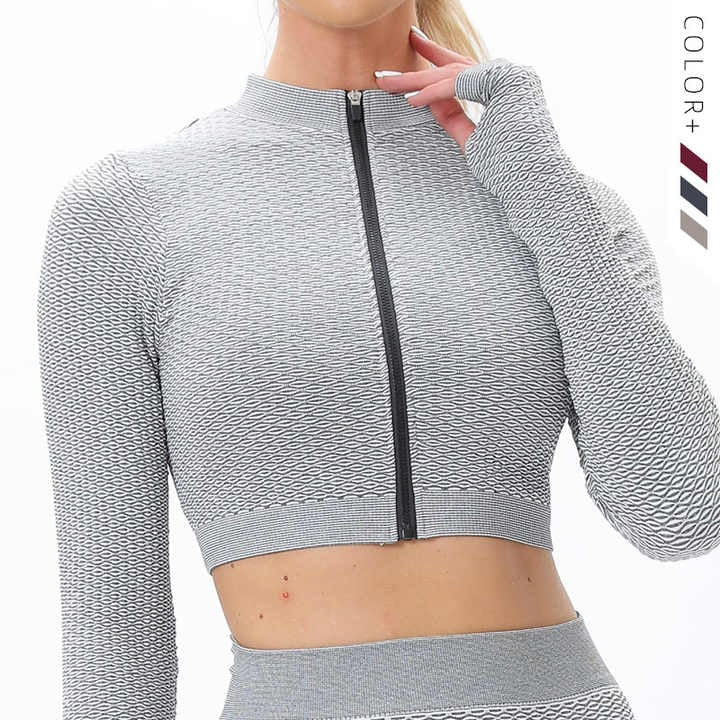 Zipper sports top