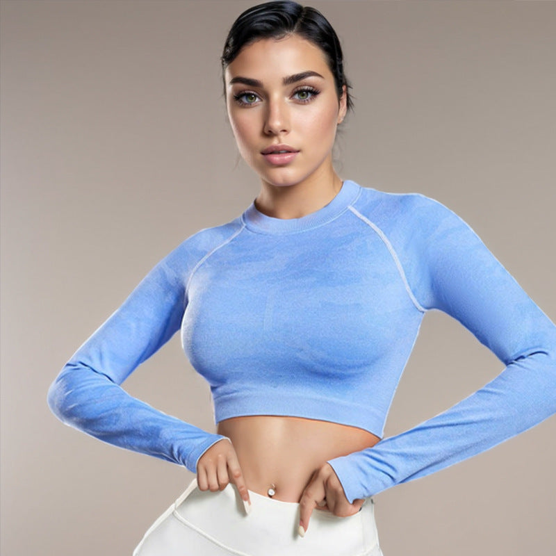 Sports long sleeved top